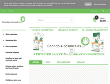 Tablet Screenshot of cannabis-cosmetics.com